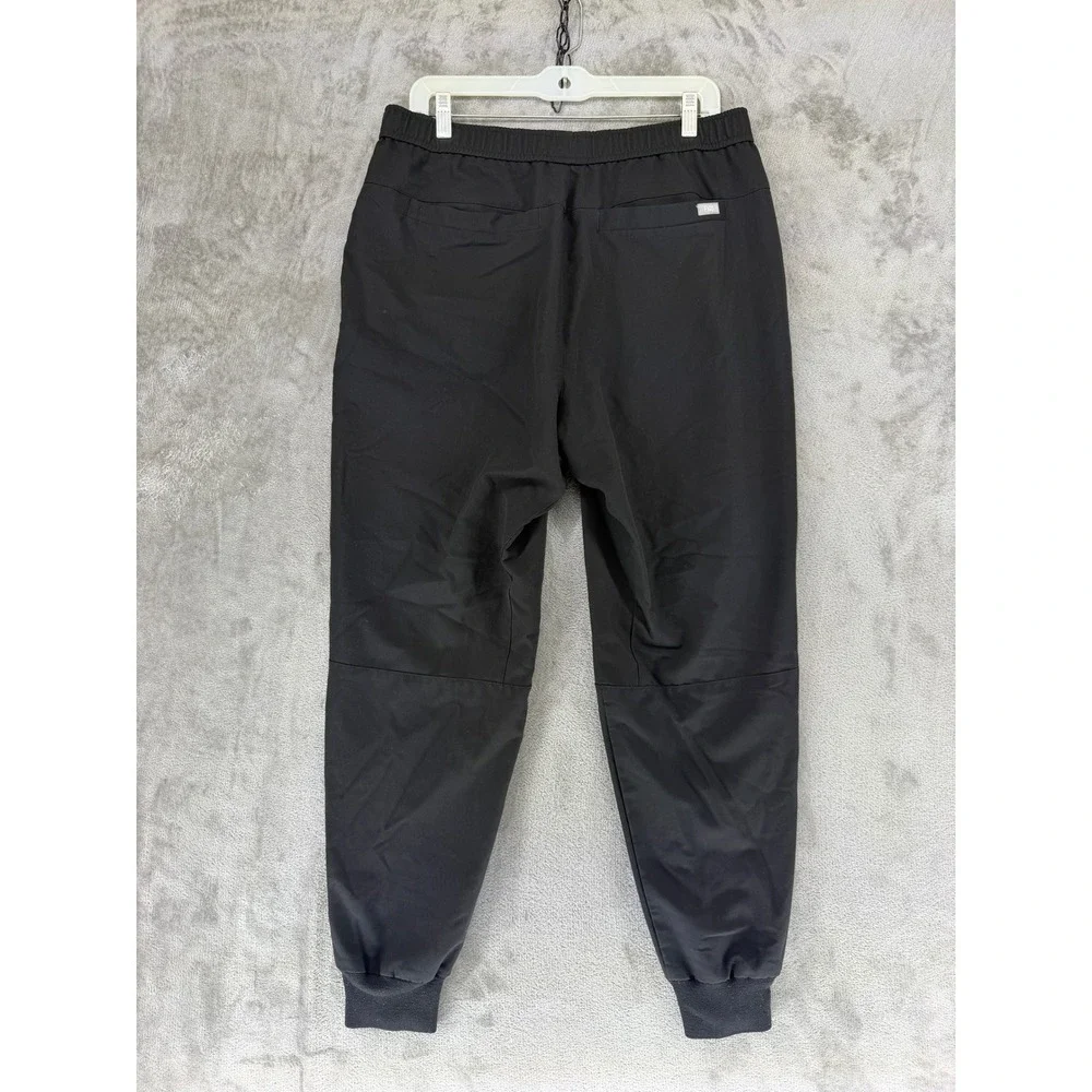 FIGS Jogger Mens L Tansen Black Technical Collection Scrub Pants EUC